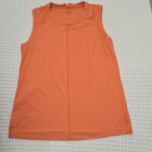 Athleta Orange Sleeveless Tank Top